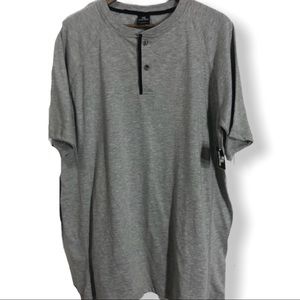 4/$25 sale two button henley short sleeve top